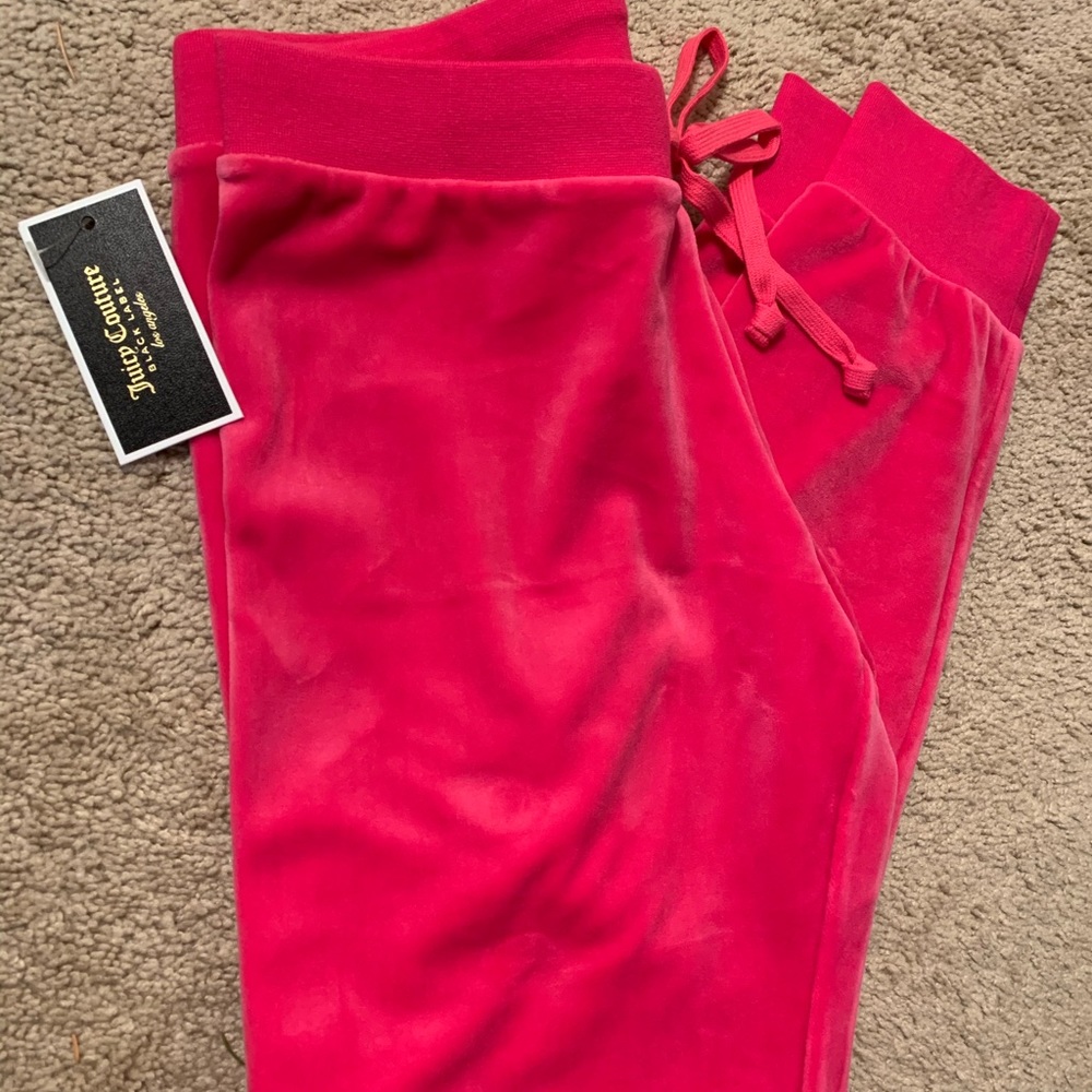 Juicy Couture Hot Pink Velour Sweatpants